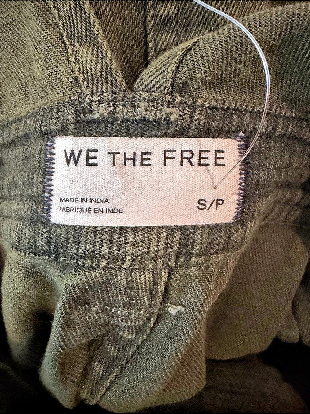 Free People - We the Free - Just in Time Overalls - Army Green S NWT - Picture 14 of 15
